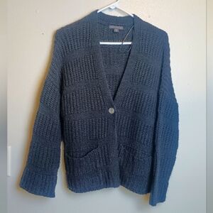 Saks Fifth Ave Wool Blend Cardigan Sweater Medium
